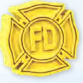 Fire Department Symbol Stock Shape Pencil Top Eraser